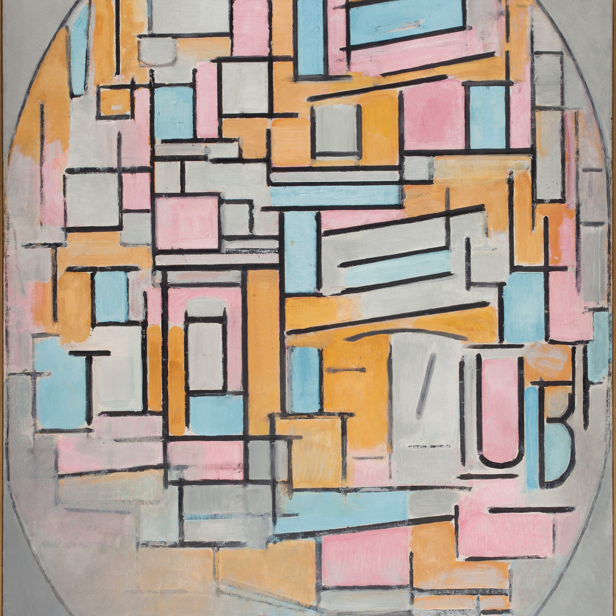 Composition avec des plans ovales II - Mondrian
