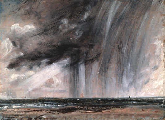 Étude de paysage marin avec nuage de pluie (orage de pluie sur la mer) - John Constable