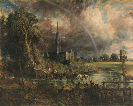 La Cathédrale de Salisbury vue des prés, 1831 - John Constable