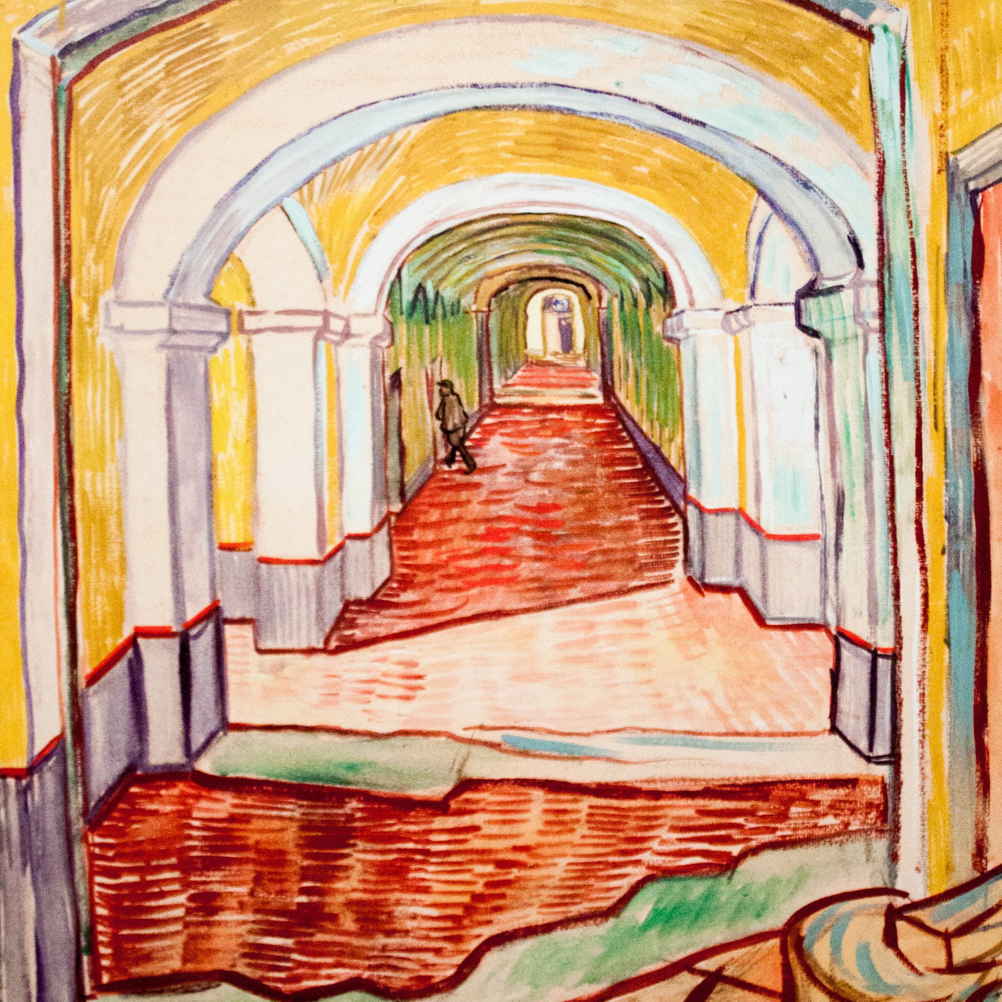 Couloir dans l'asile - Van Gogh