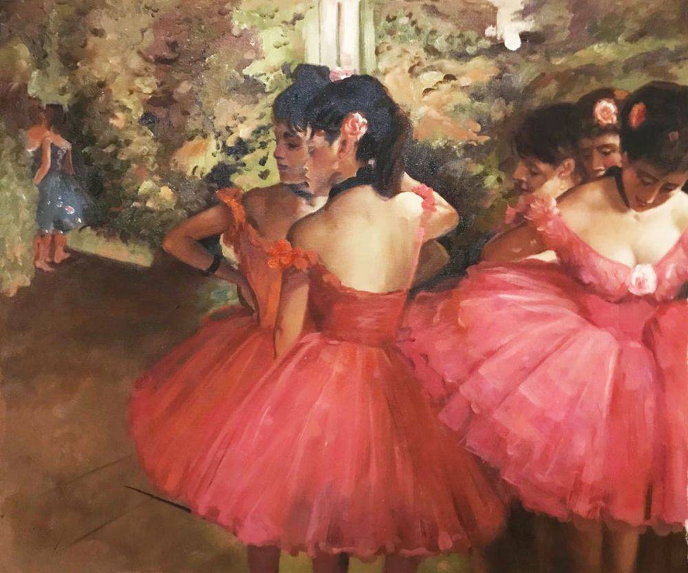 Danseuses en rose - Edgar Degas
