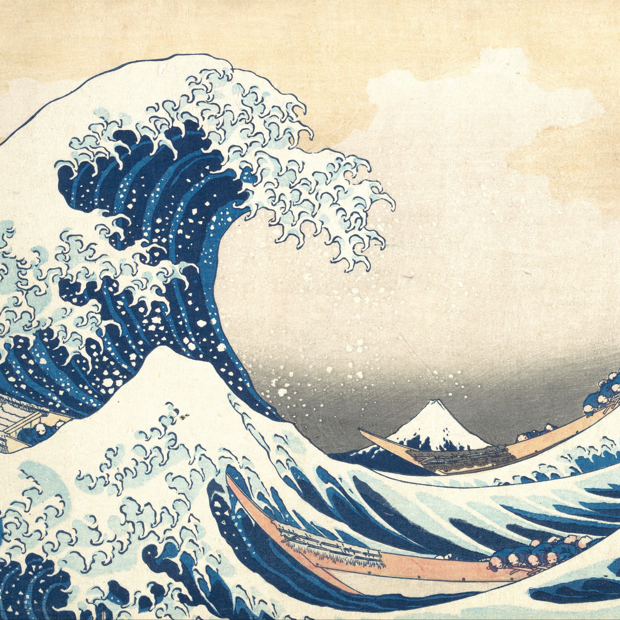 hokusai trente-six vues du mont fuji : la grande vague au large de kanagawa - Katsushika Hokusai