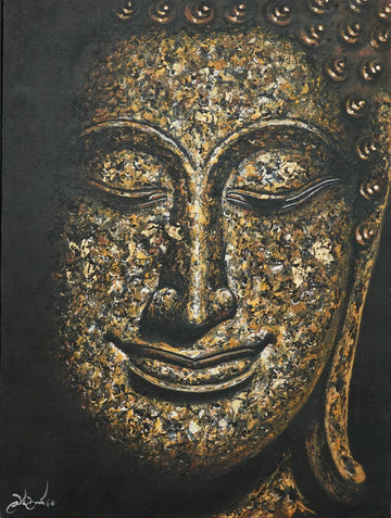 Portrait de Bouddha - 45 X 60 cm