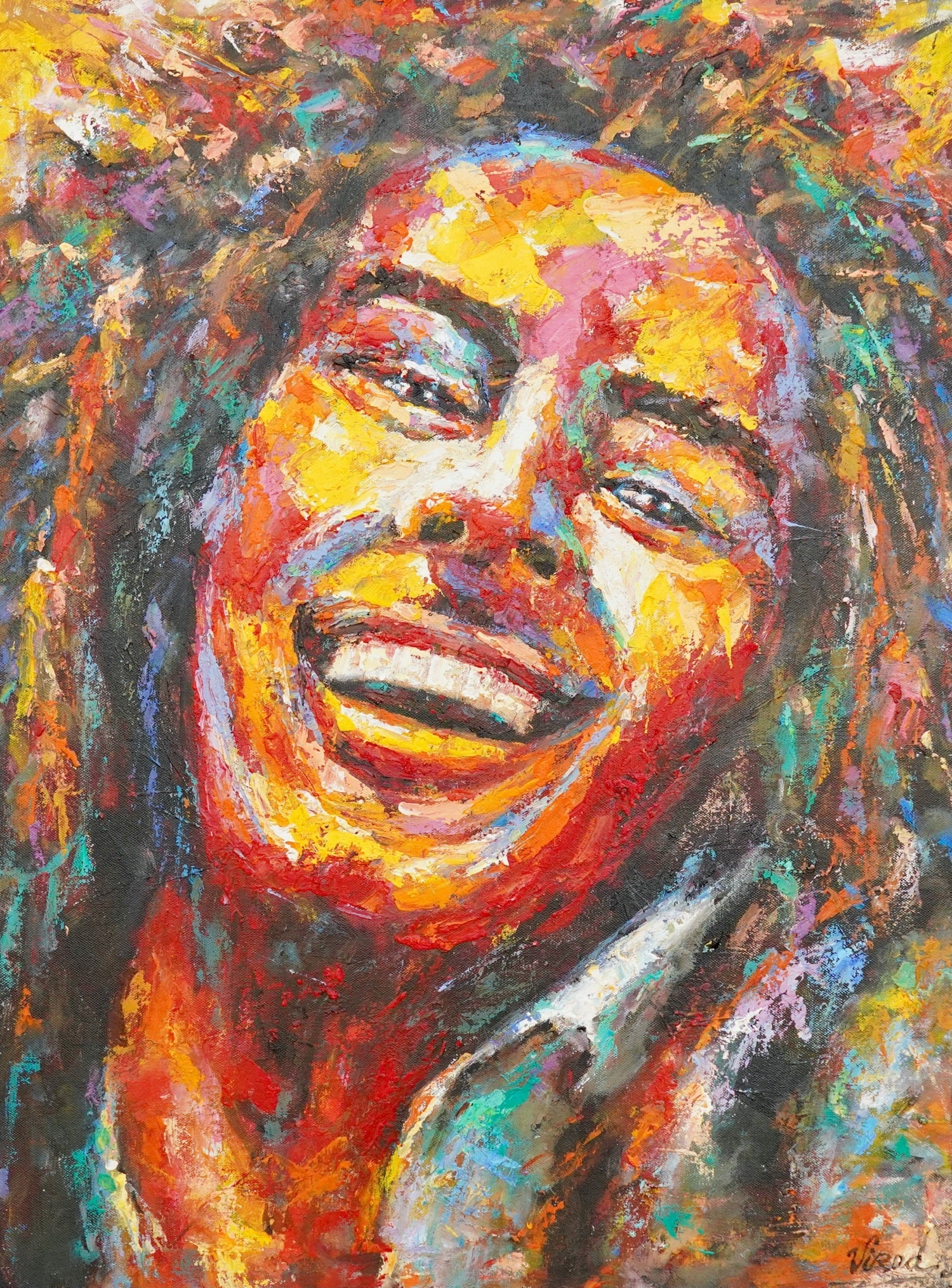 Pop Art de Bob Marley - 60 X 80 cm