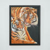 Couple de tigres - 60 X 80 cm