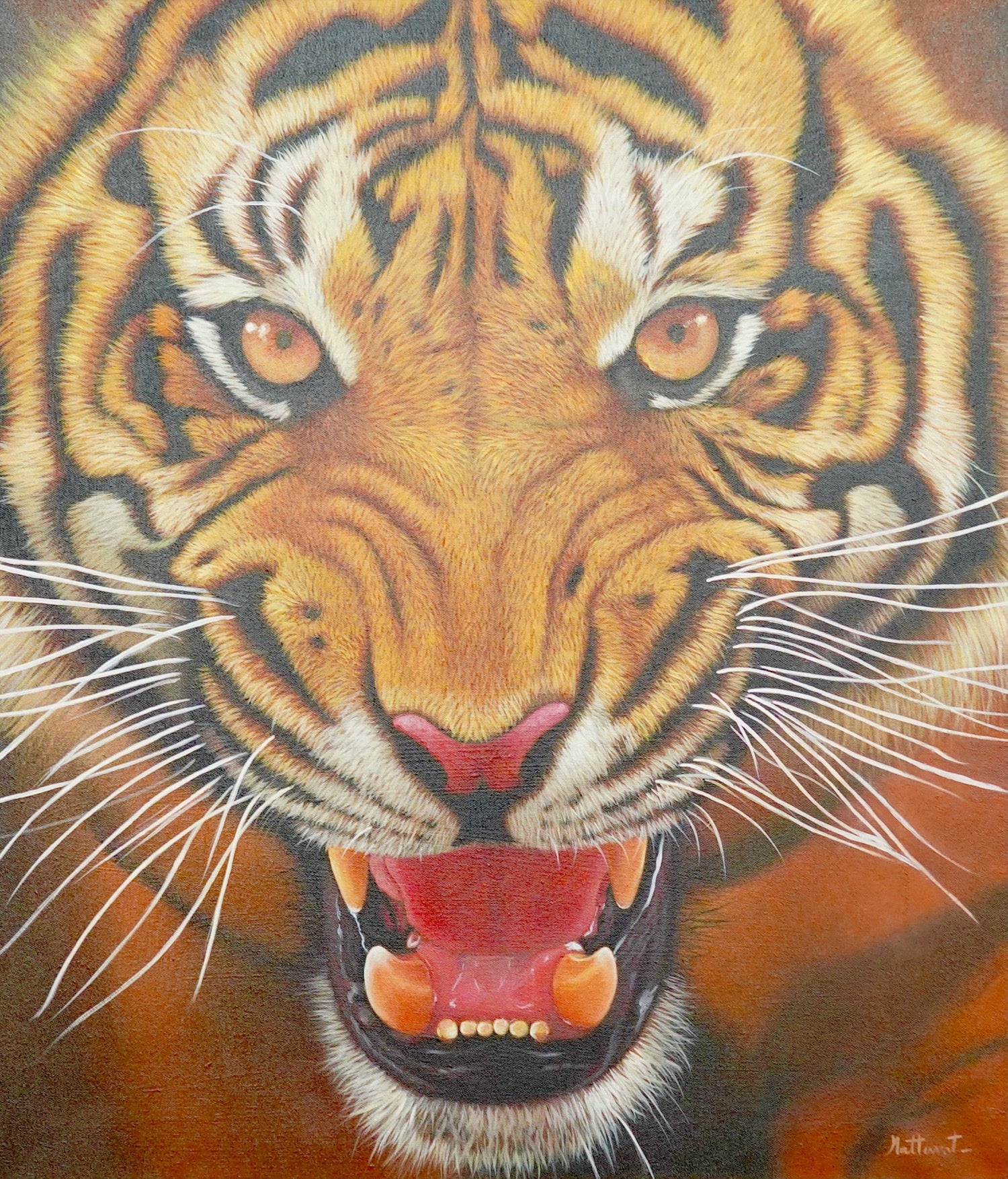 La force du tigre - 95 x 105 cm