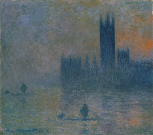 Londres, le Parlement (Effet de brouillard) (W 1609) - Claude Monet