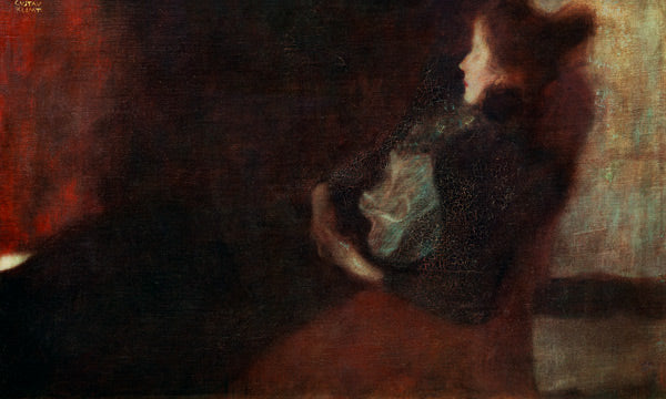 La dame au coin du feu - Gustav Klimt