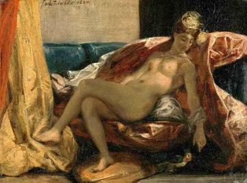 Femme avec un perroquet - Eugène Delacroix