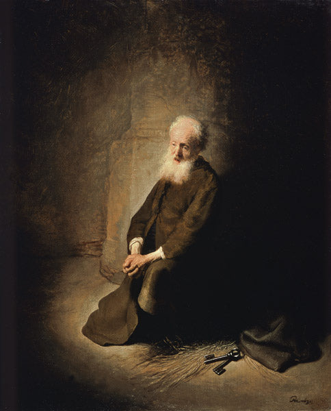 Saint Pierre dans la prison - Rembrandt van Rijn