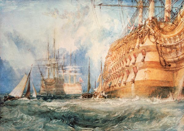 L'équipement d'un navire de guerre de première classe - William Turner