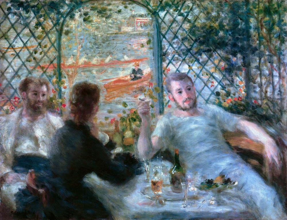 Le repas au Restaurant Fournaise (Le déjeuner des rameurs) - Pierre-Auguste Renoir