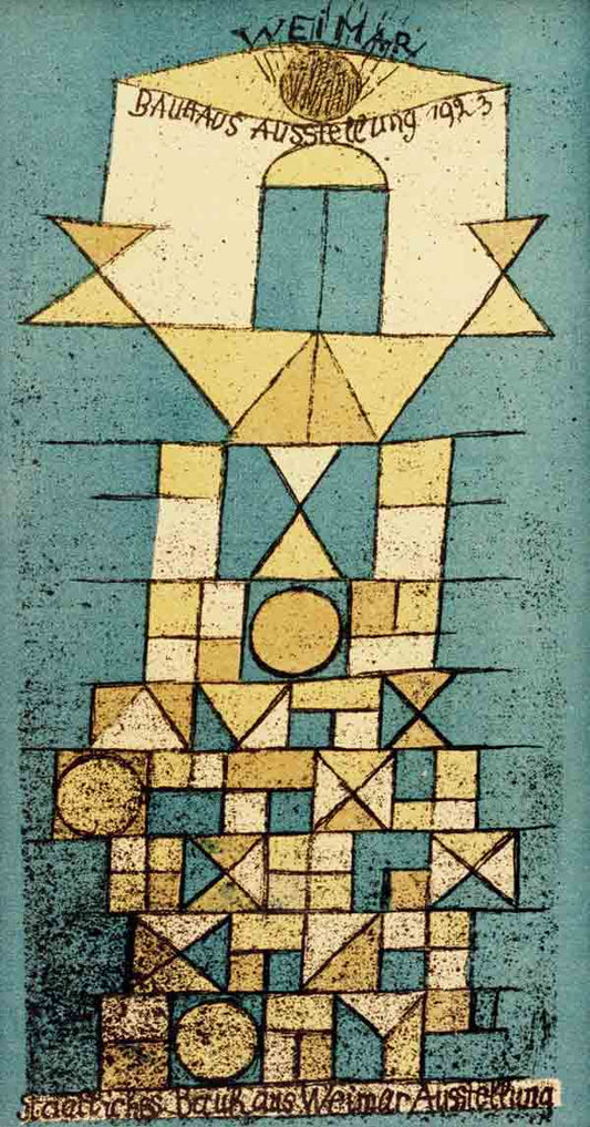 Le côté sublime, exposition du Bauhaus de Weimar 1923 - Paul Klee