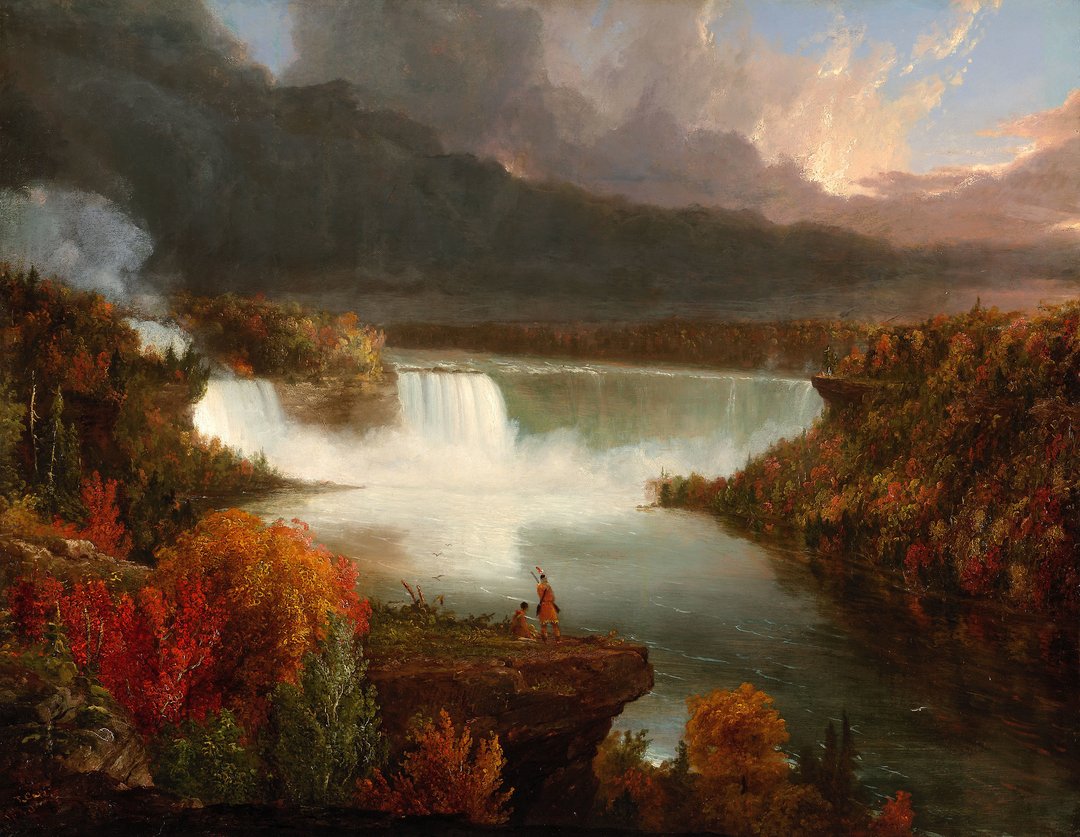 Vue lointaine des chutes du Niagara - Thomas Cole