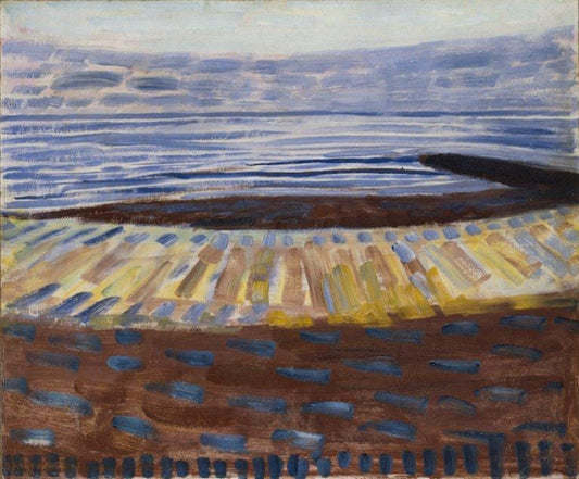 La mer après le coucher du soleil - Mondrian