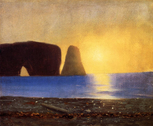 Le soleil se couche, rocher Percé, Gaspé, Québec, 1867 - William Bradford