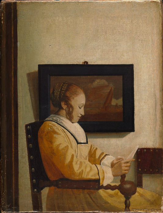 Jeune femme lisant - Johannes Vermeer