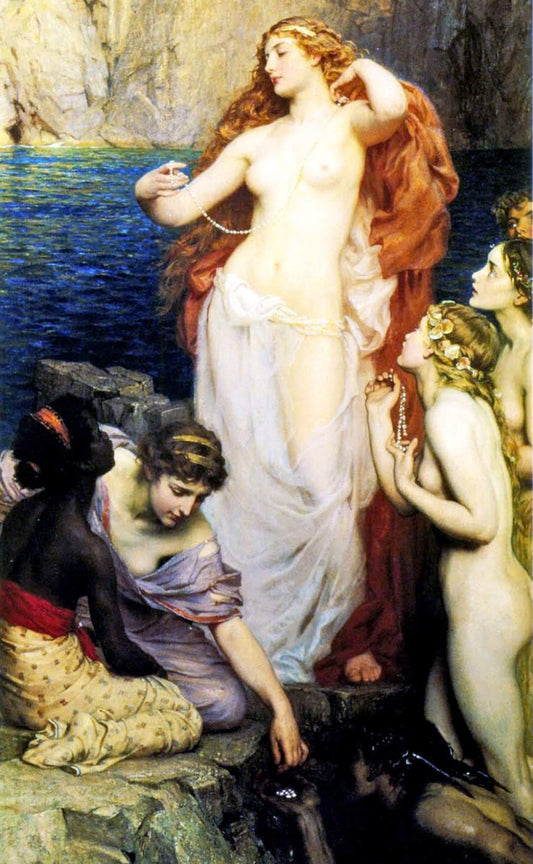 Les perles d'Aphrodite - Herbert Draper