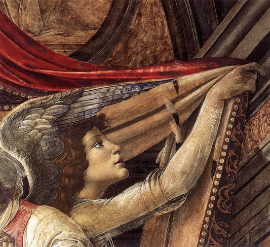 Détail des anges du retable de San Barnaba - Sandro Botticelli