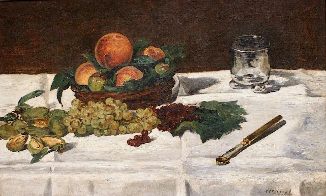 Des fruits sur une table - Edouard Manet