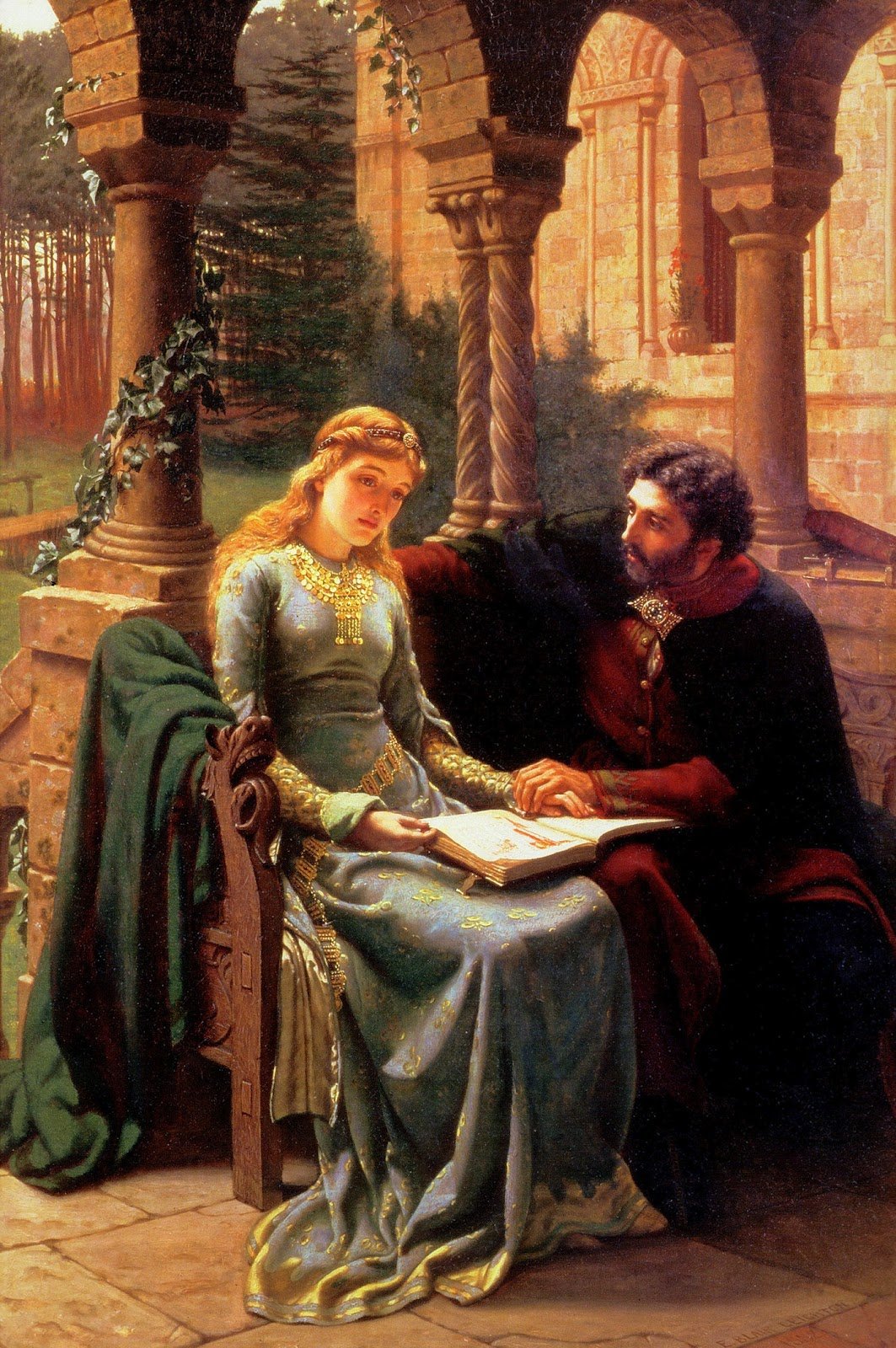 Abelard et sa pupille Héloïse - Edmund Blair Leighton