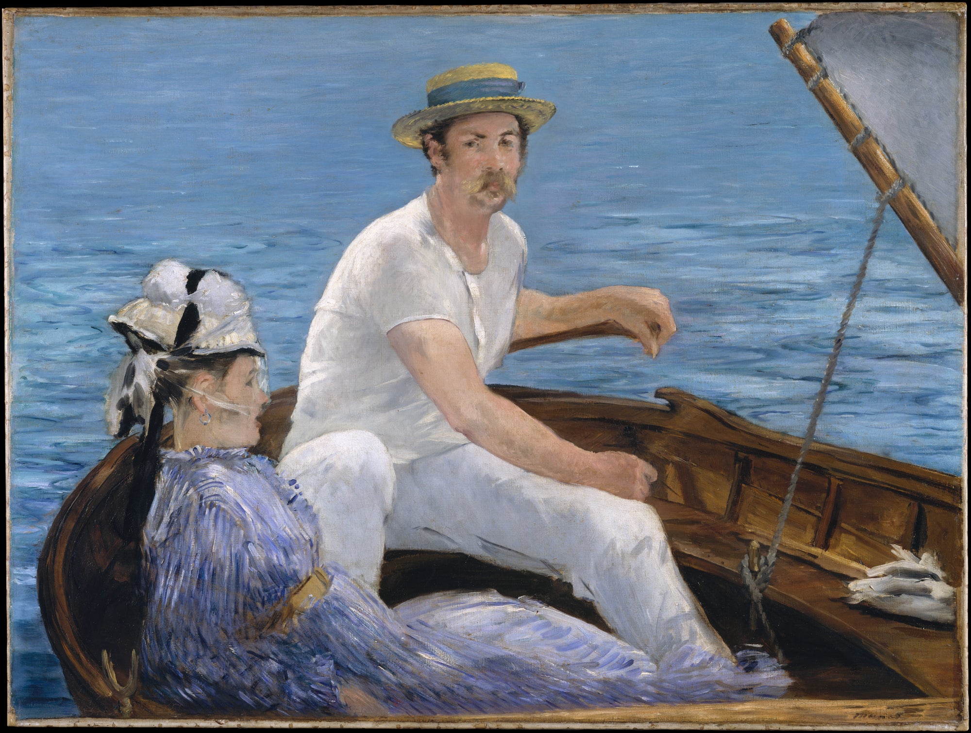 En bateau - Edouard Manet