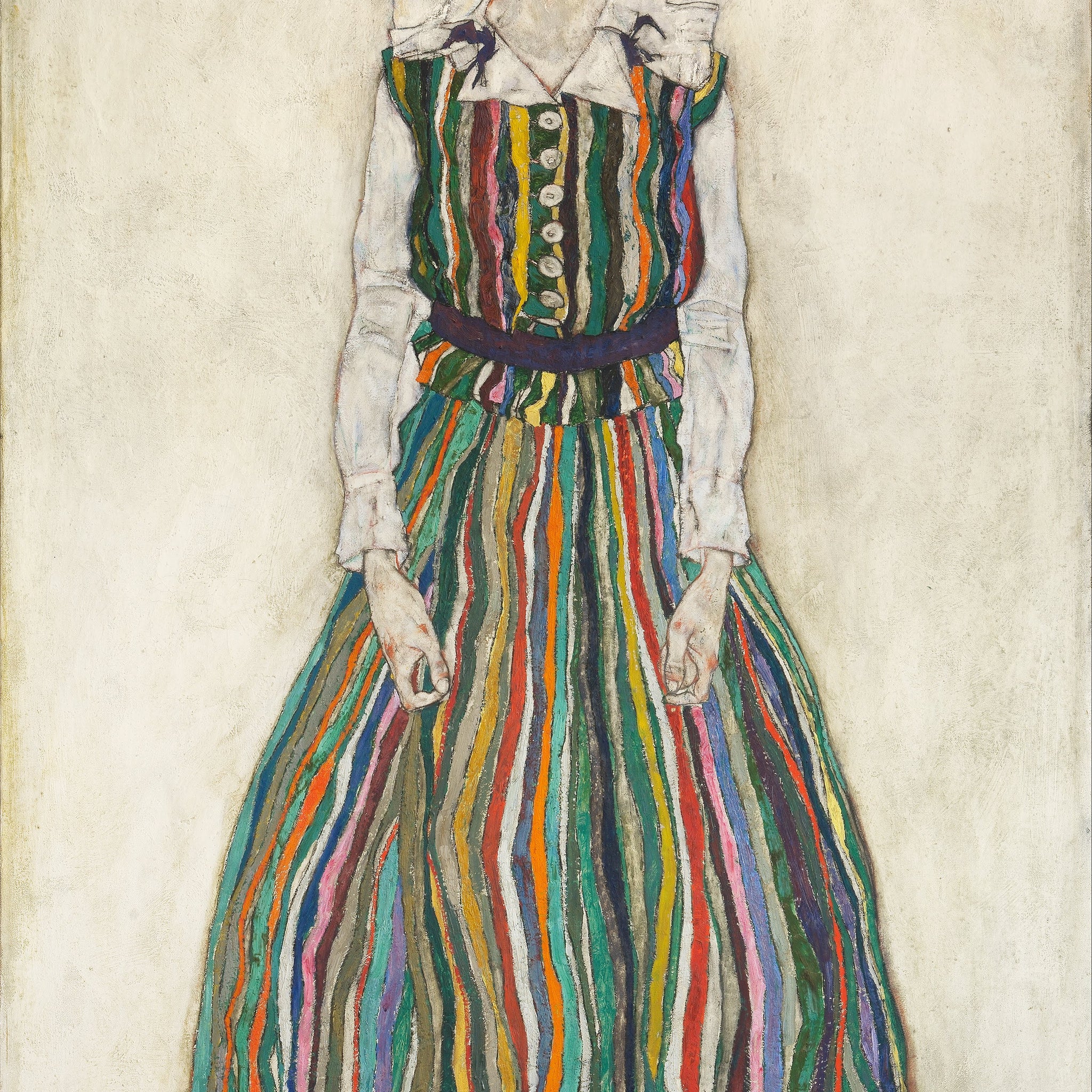Portrait de Edith Schiele, femme de l'artiste - Egon Schiele
