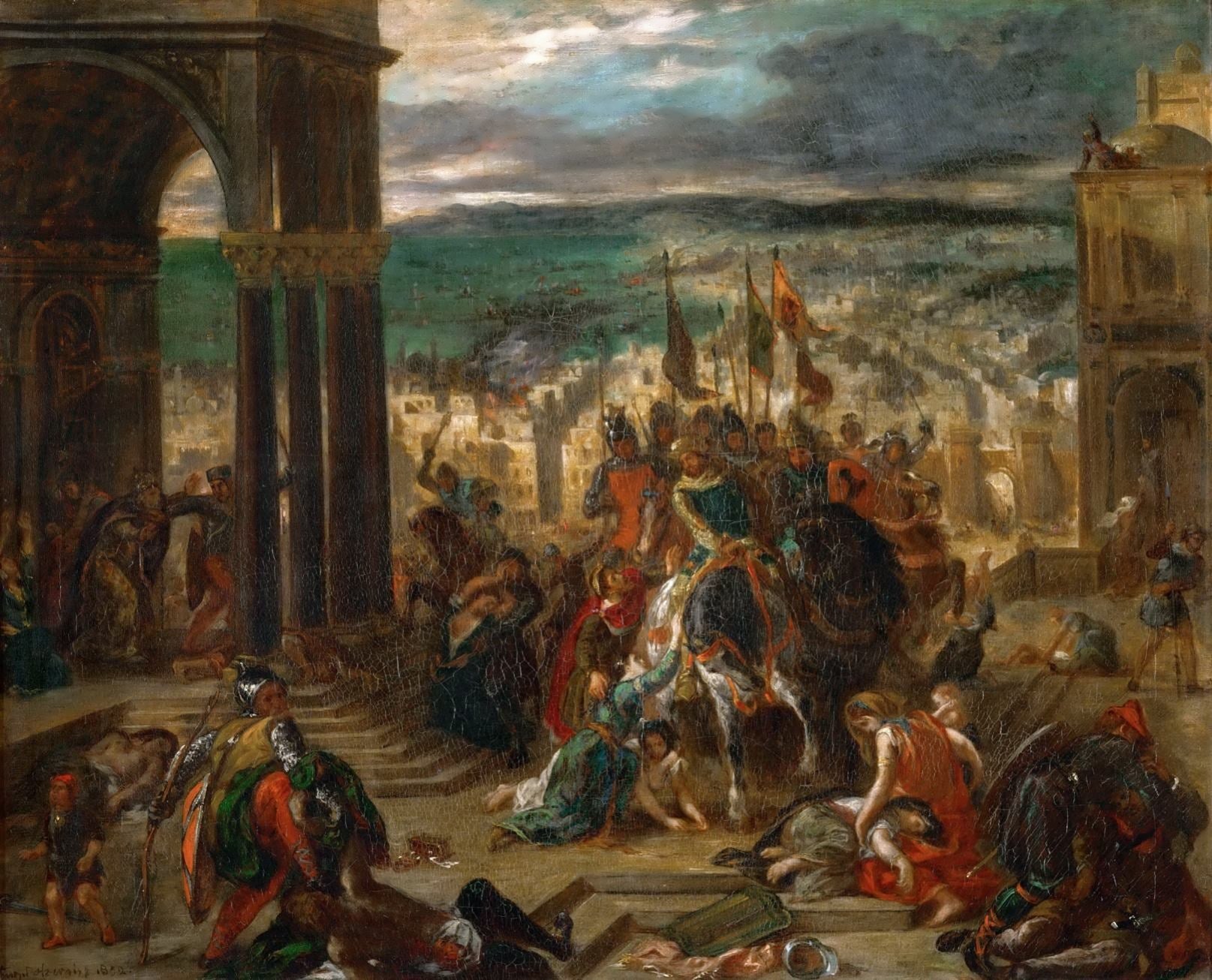 L'entrée des croisés à Constantinople - Eugène Delacroix