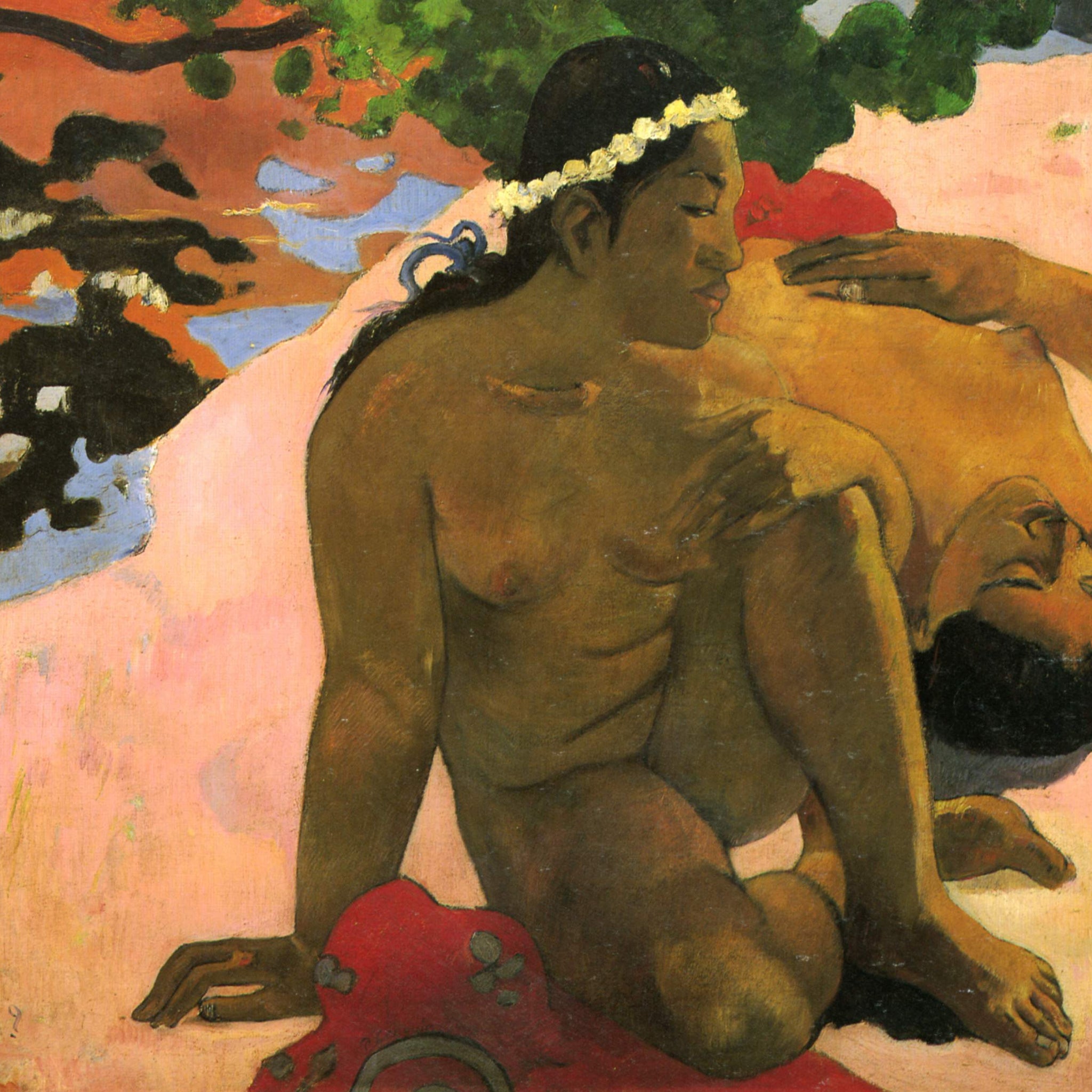 Aha oe Feii (Quoi ! Tu es jaloux ?) - Paul Gauguin