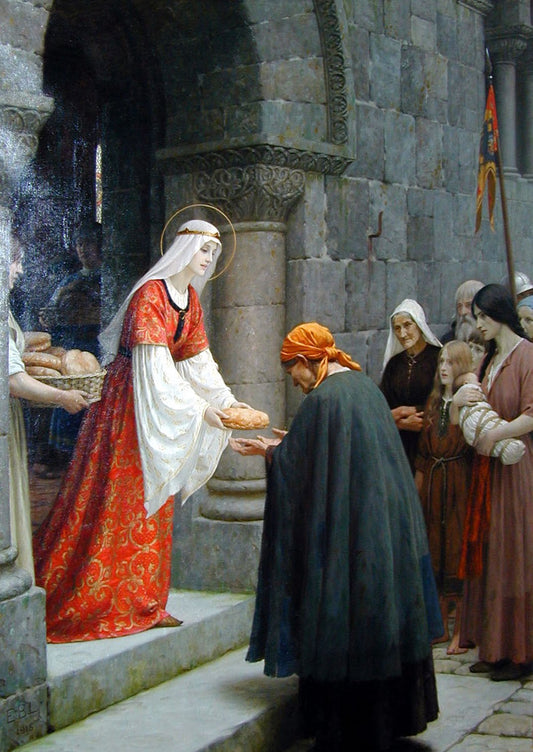 La Charité de Sainte Élisabeth de Hongrie - Edmund Leighton
