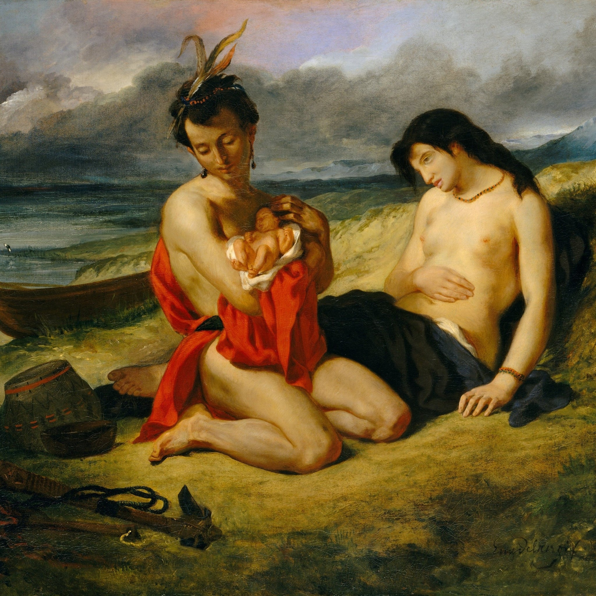 Famille d'Indiens - Eugène Delacroix