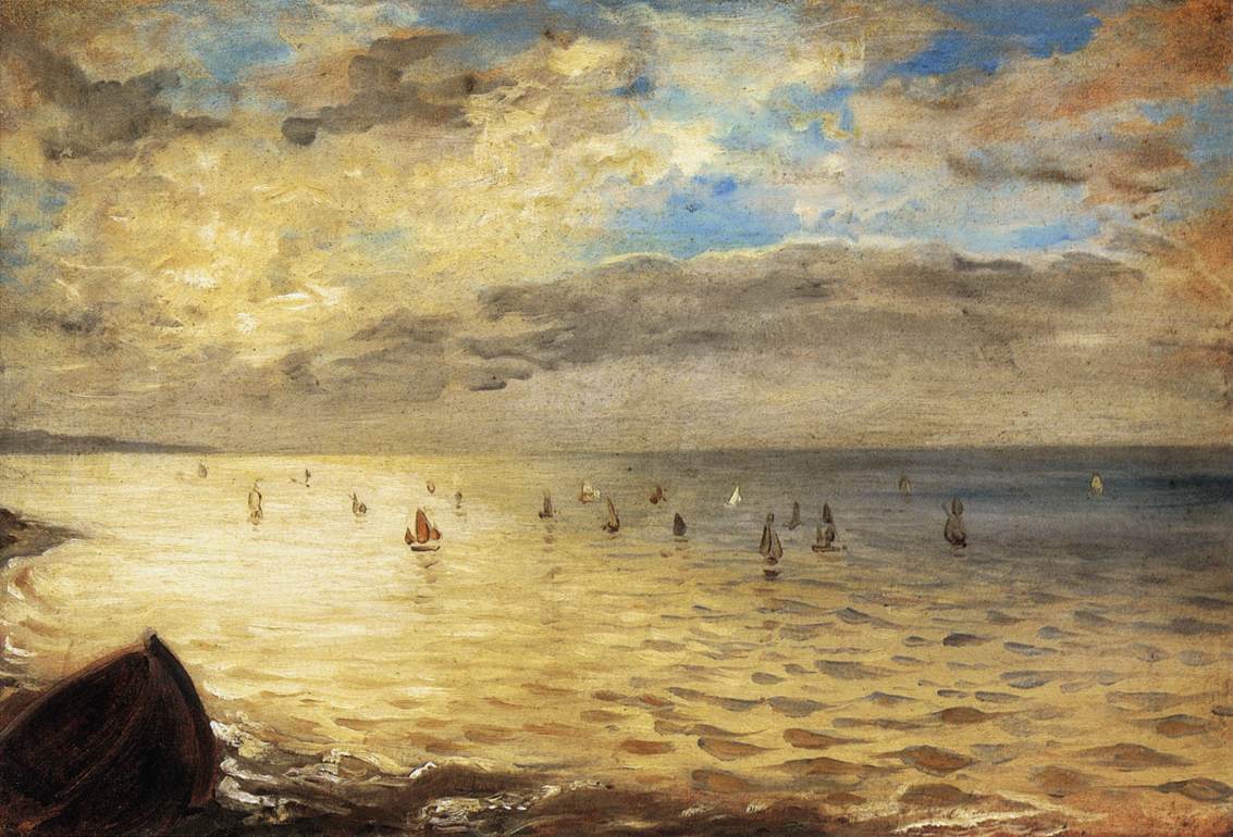 La mer vue des hauteurs de Dieppe - Eugène Delacroix