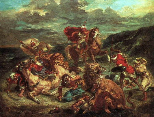 Chasse de lion - Eugène Delacroix