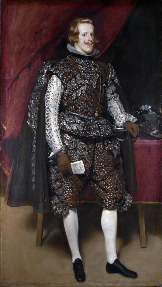 Portrait de Philippe IV d'Espagne, brun et argent - Diego Velázquez