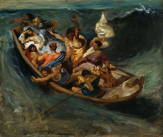 Le Christ dans l'orage sur la mer - Eugène Delacroix