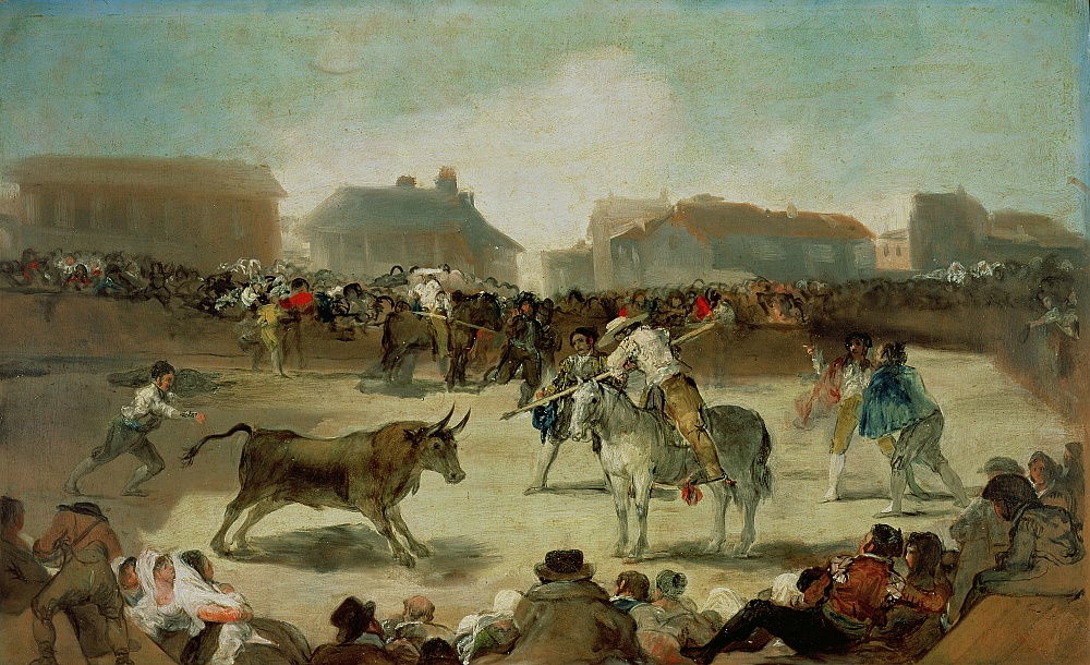 Une corrida de village - Francisco de Goya