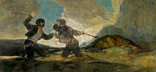 Duel au gourdin - Francisco de Goya