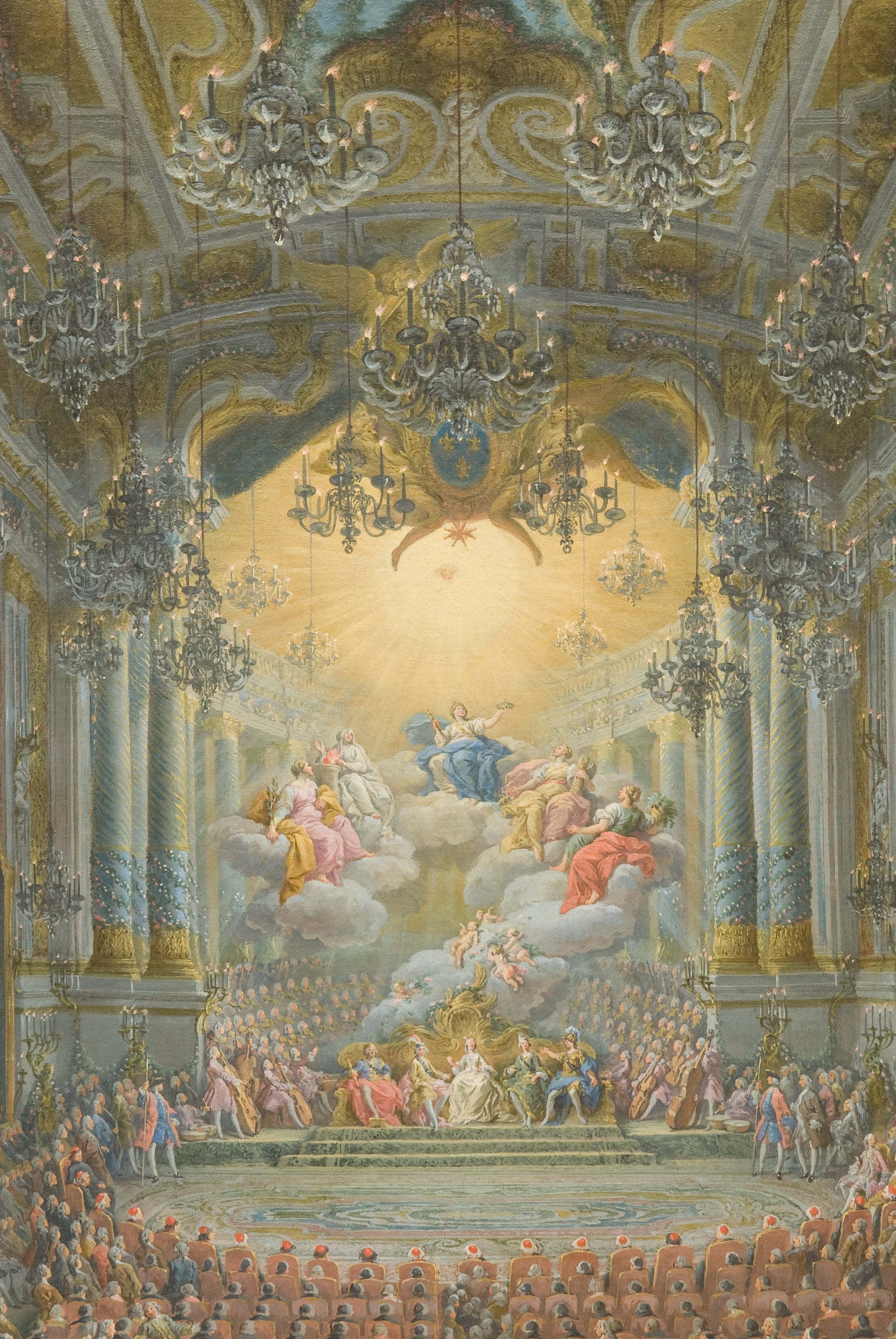 Concert donné par le duc de Nivernais à l'occasion de la naissance du Dauphin - Giovanni Paolo Panini