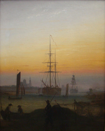 Le Port de Greifswald - Caspar David Friedrich