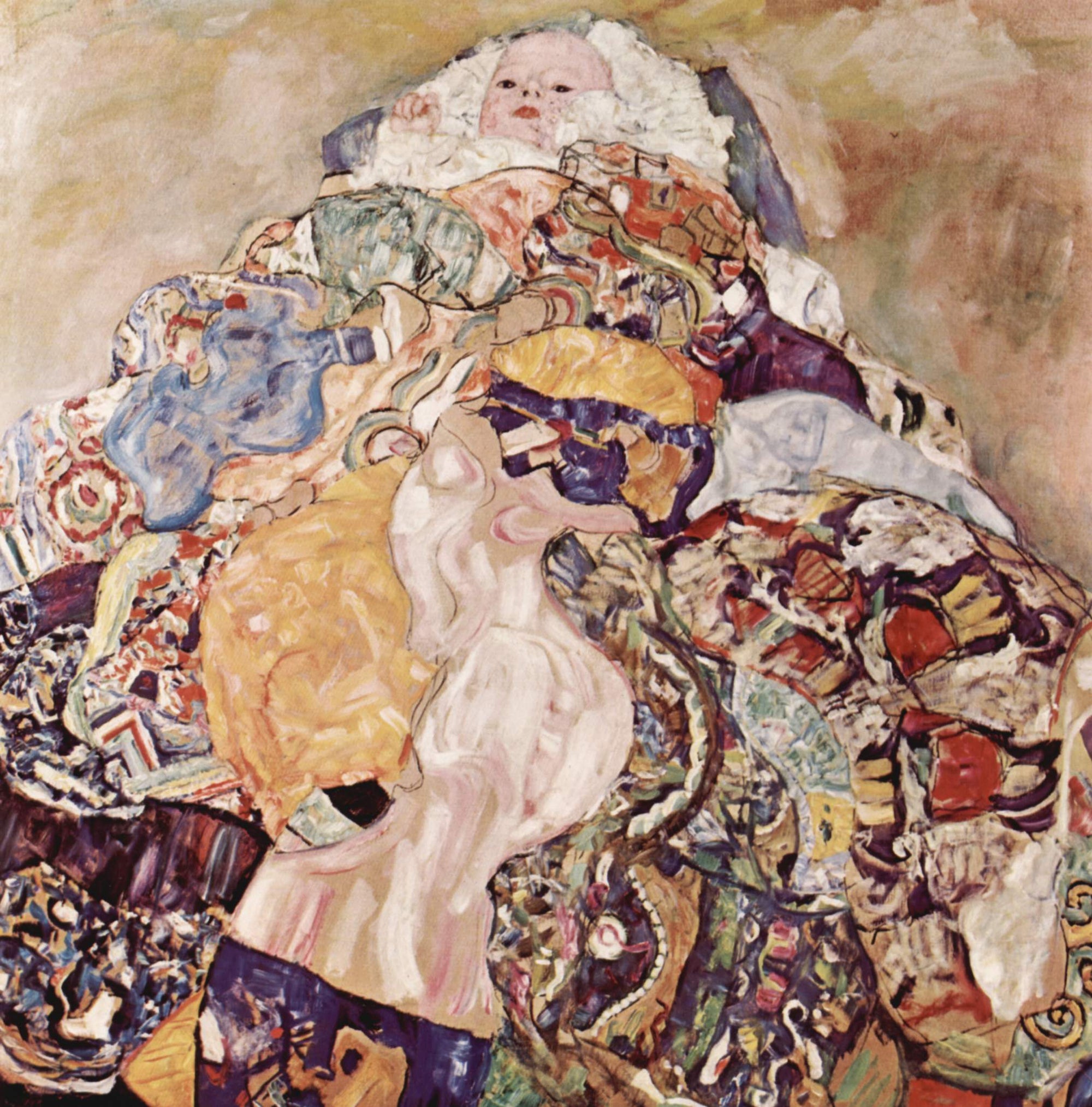 Bébé (berceau) - Gustav Klimt