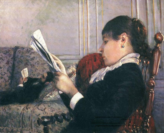 Interieur, Femme lisant - Caillebotte