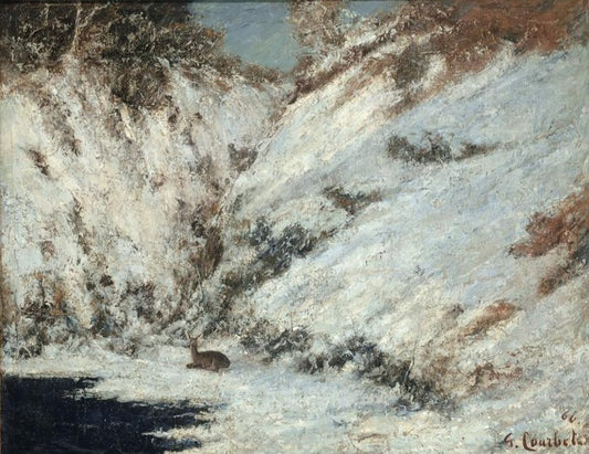 Paysage enneigé - Gustave Courbet