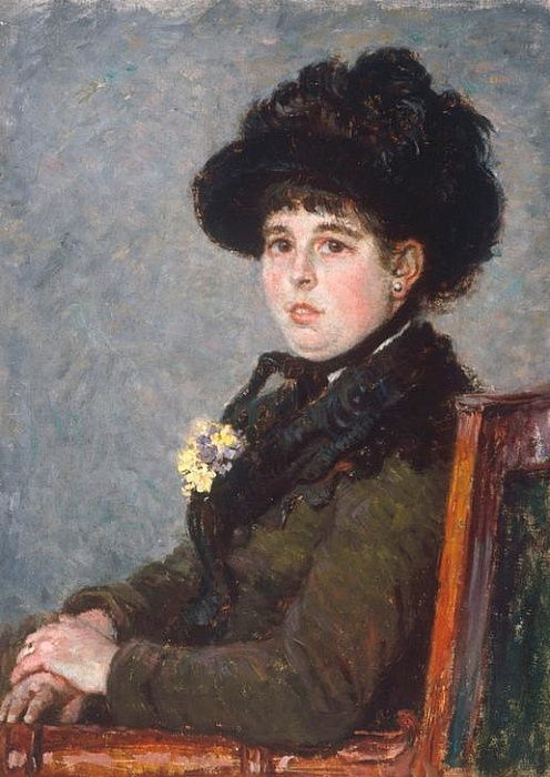 Portrait de Femme, c.1876 - Caillebotte