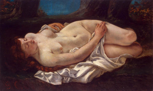 Femme allongée - Gustave Courbet