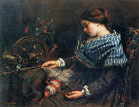 La Fileuse endormie - Gustave Courbet