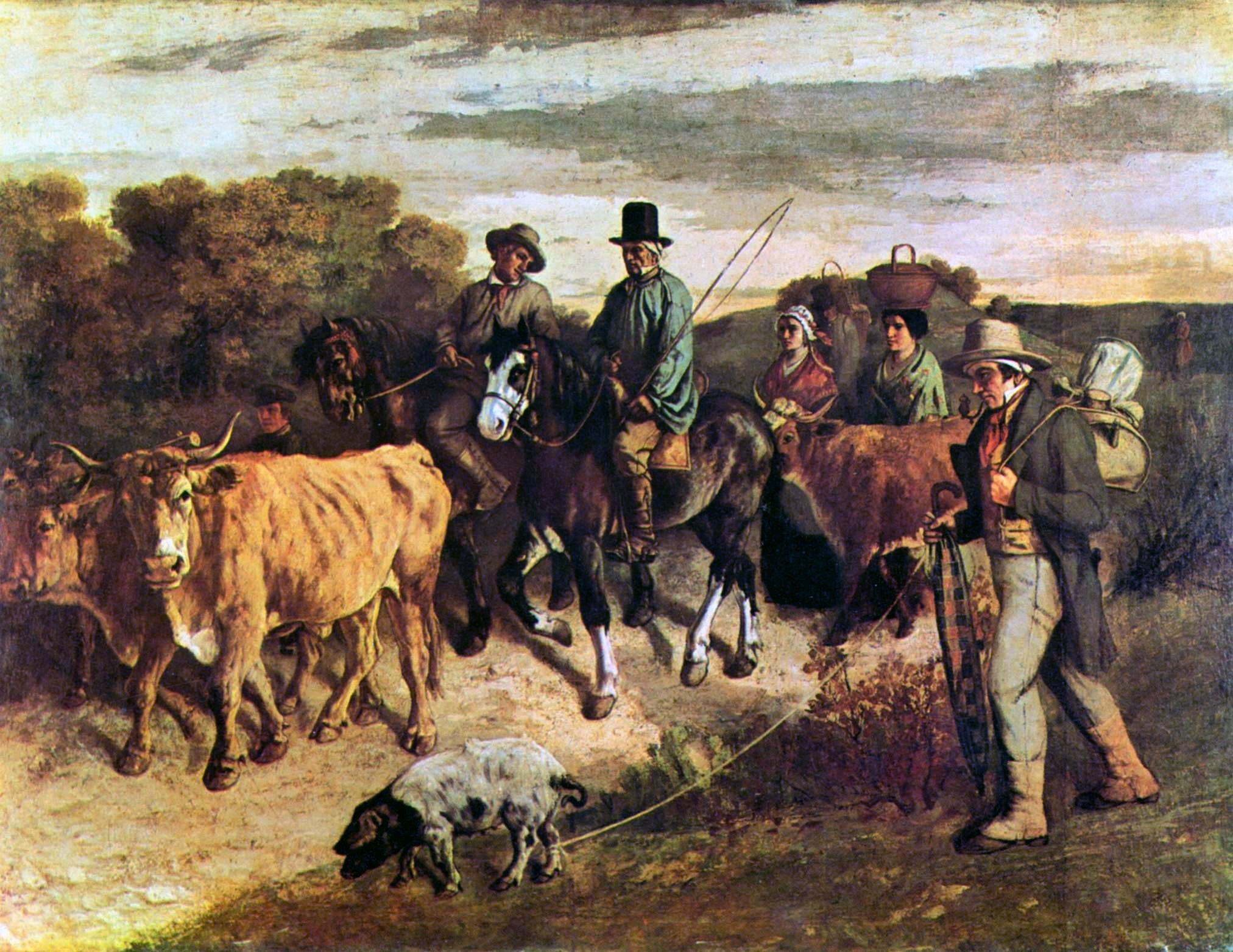 Les paysans de Flagey revenant de la foire - Gustave Courbet