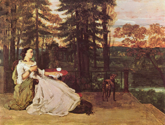Dame de francfort - Gustave Courbet