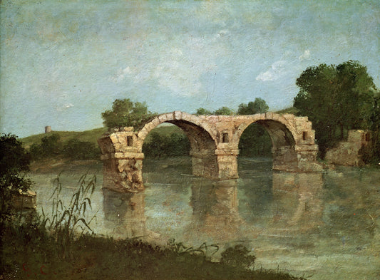 Le pont d'Ambrussum - Gustave Courbet