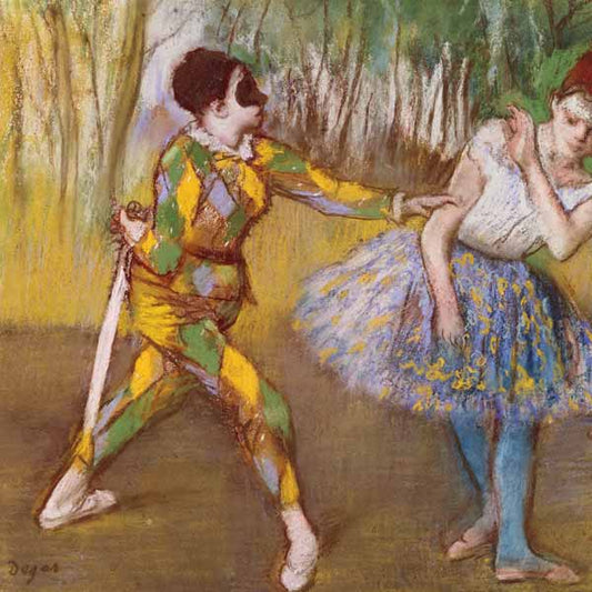 Harlequin et Columbine - Edgar Degas