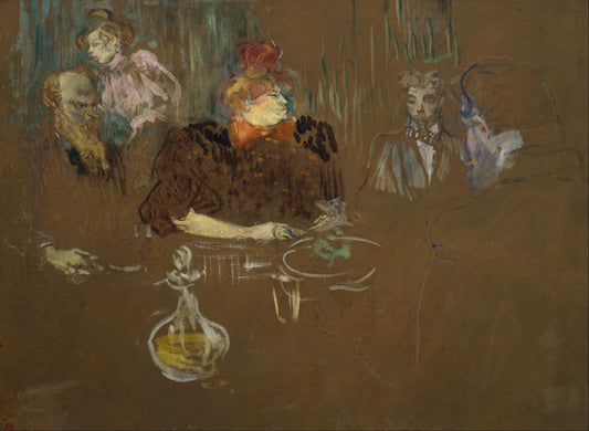 A la table de Monsieur et Madame Natanson - Toulouse Lautrec
